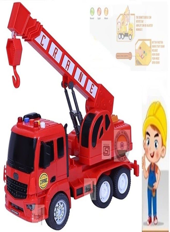 FRATELLI Plastic Crane, Kid, Yellow, (Pack of 1) - Image 1